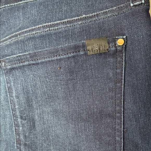 Jen7 Women's Blue Cropped Jeans with Floral Detail - Picture 8 of 11